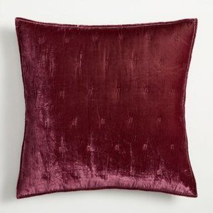 3 West Elm Velvet Plum Euro Shams